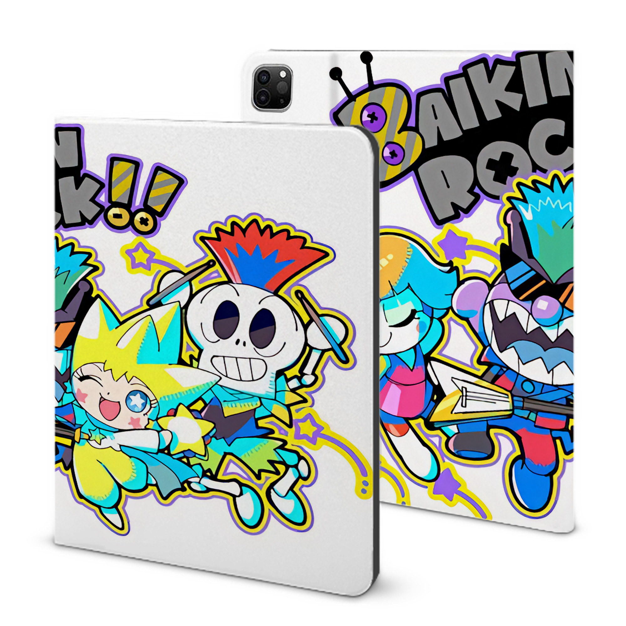 （画像用） アンパンマン Anpanman IPad ケース ブック型 PUレザー TPU 耐衝撃 軽量 薄型 ペン収納なし 全面保護 IPad 各モデル対応